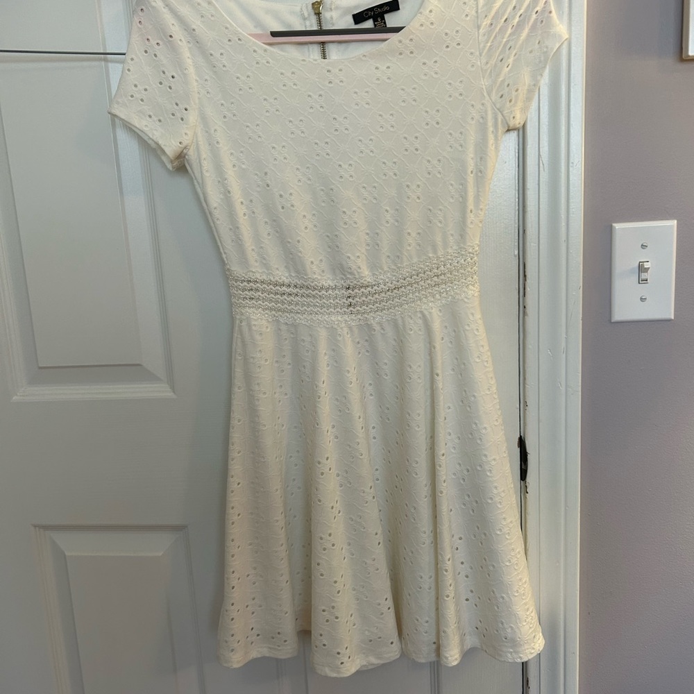 Girls white dress